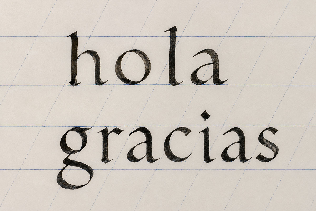 Caligrafía tradicional