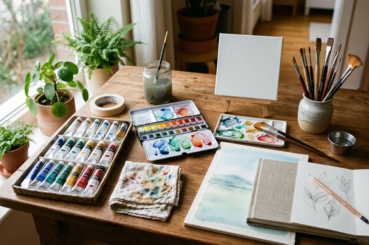 ¿Vena artística? Elige tus materiales de pintura cuidadosamente