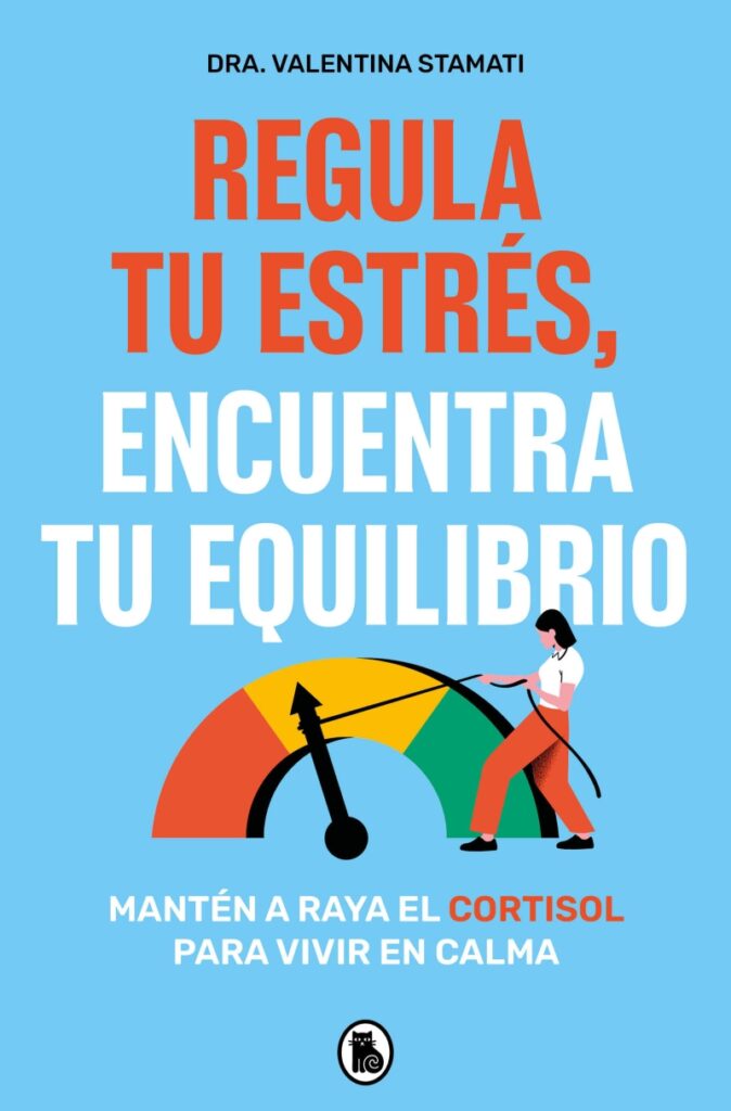 Portada del libro titulado regula tu estrés, encuentra tu equilibrio.