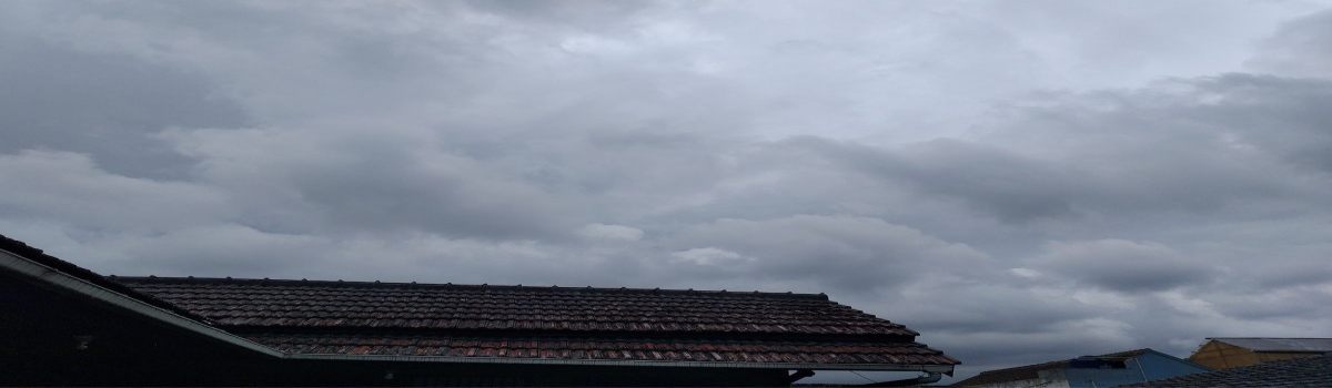 Un día gris con cielo nublado y su luz natural.