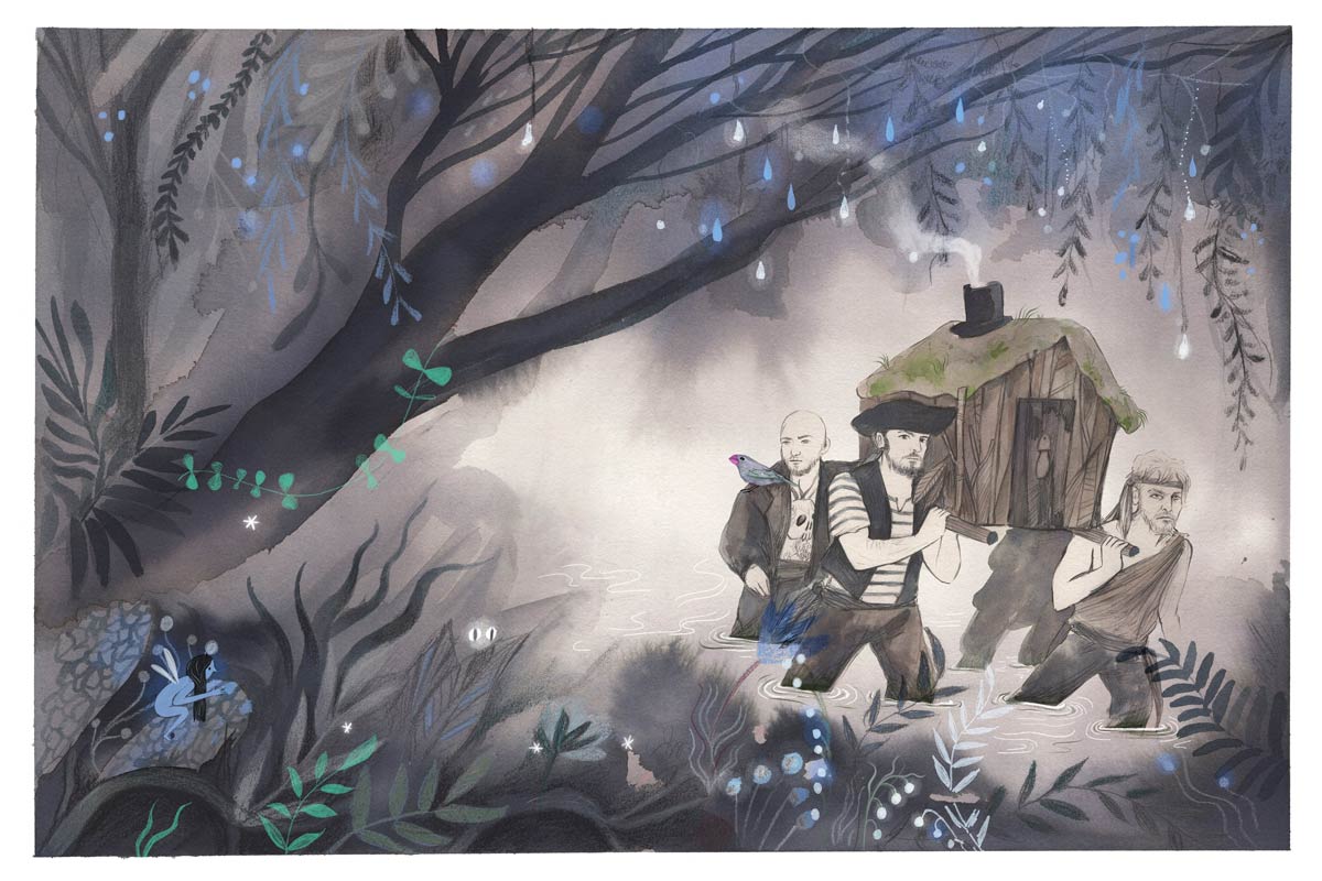 Una imagen de piratas.