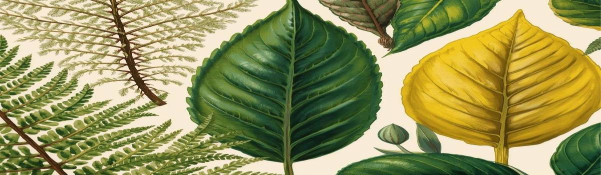 Hojas que se pueden encontrar en un jardín.